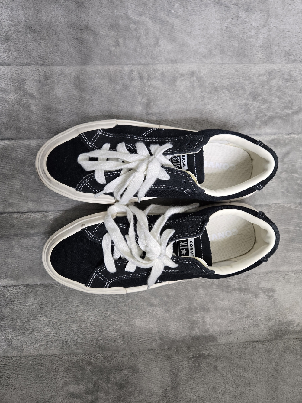 Converse Black and White Low-Top Canvas Sneakers